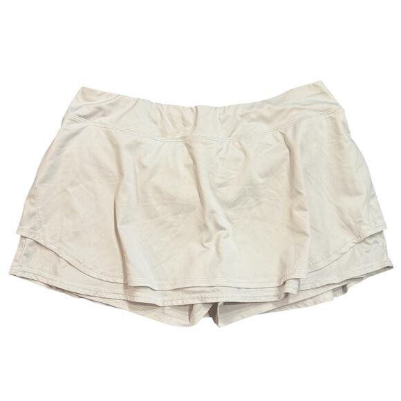 Tek Gear Women’s white tennis skort, tiered, Xl - Picture 1 of 5